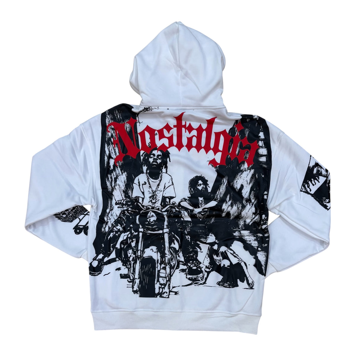 WH-SW6232 - Nostalgia Zip Up Graphic Hoodie