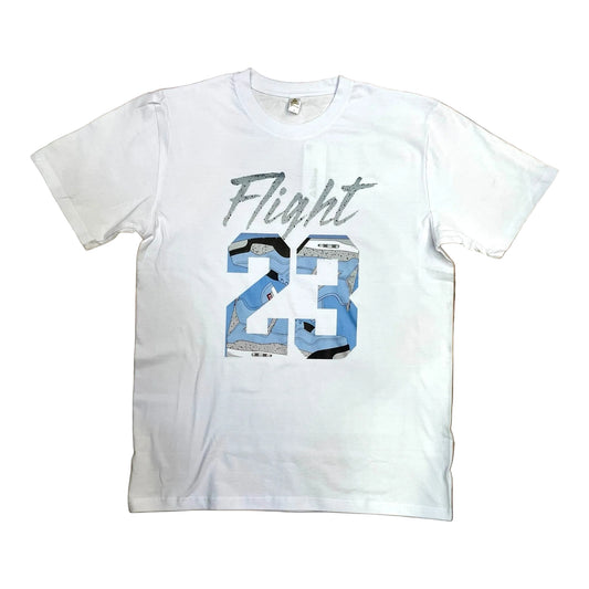 JC010825 - Flight 23 University Blue Regular-Fit Graphic T-Shirt