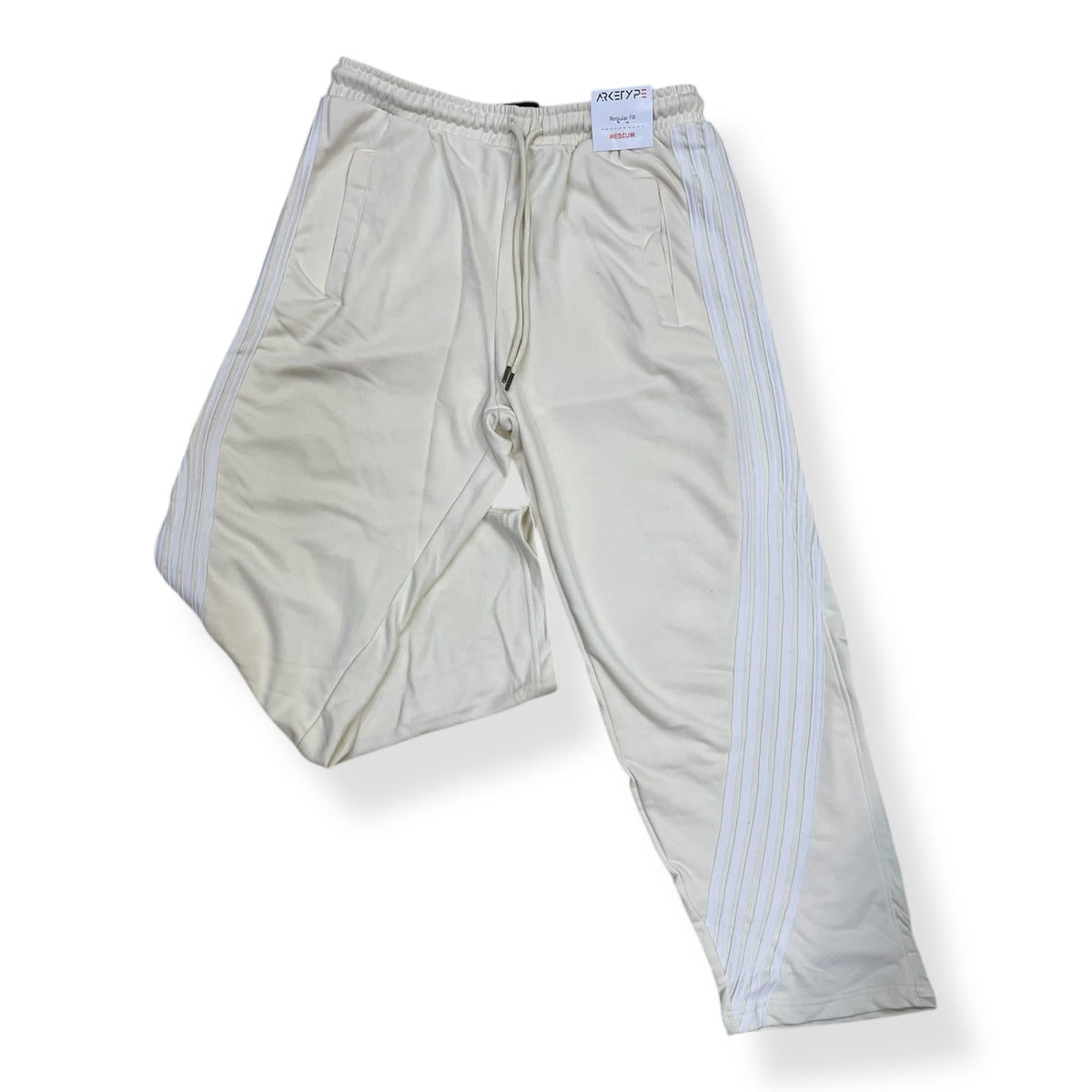 P558 - Racer Stripes French Terry Straight-Fit Pants