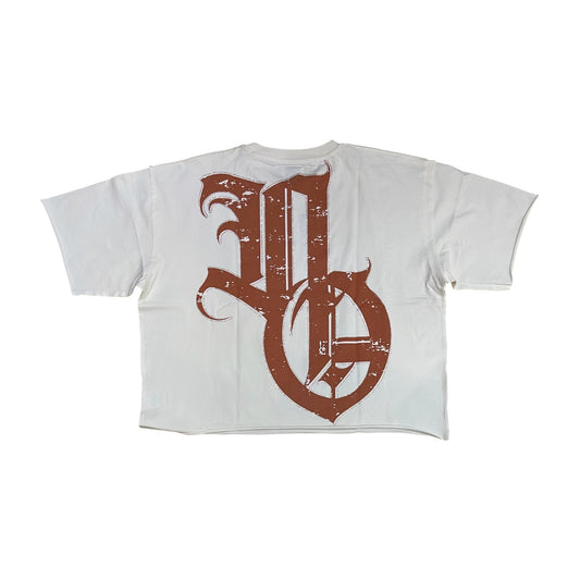 KR601 - No Fear No Tears with Rhinestones Cropped Top T-Shirt