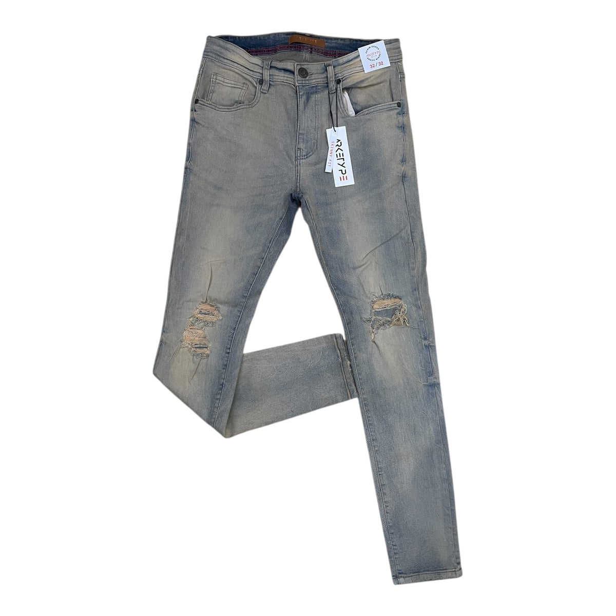 WH-P567 - Jersey Ripped Skinny-Fit Stretch Jeans
