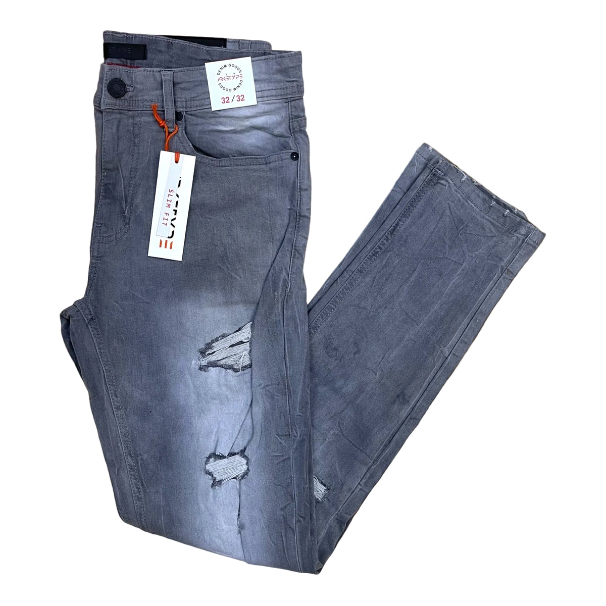 P539 - Volt Rip N Repair Slim-Fit Stretch Jeans