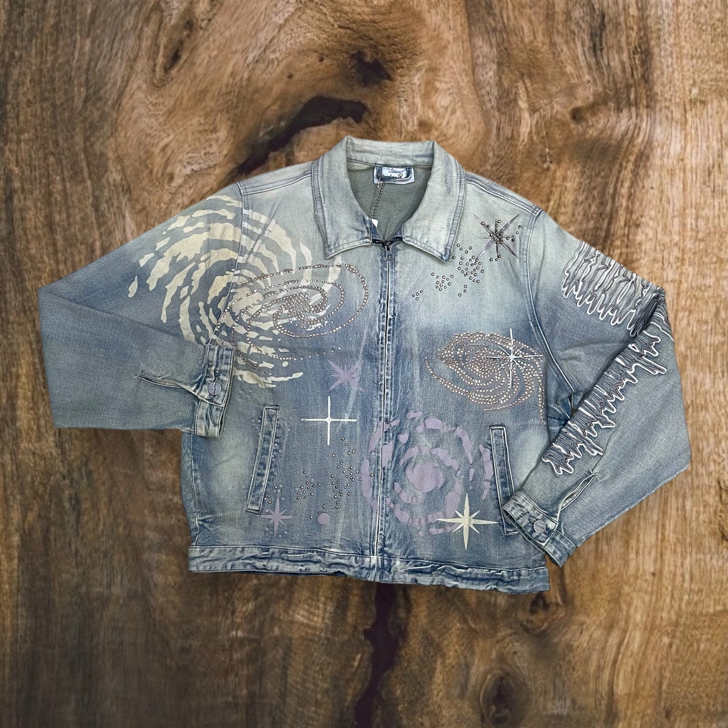 JJ25148 - Peal Studded Premium DENIM Jacket