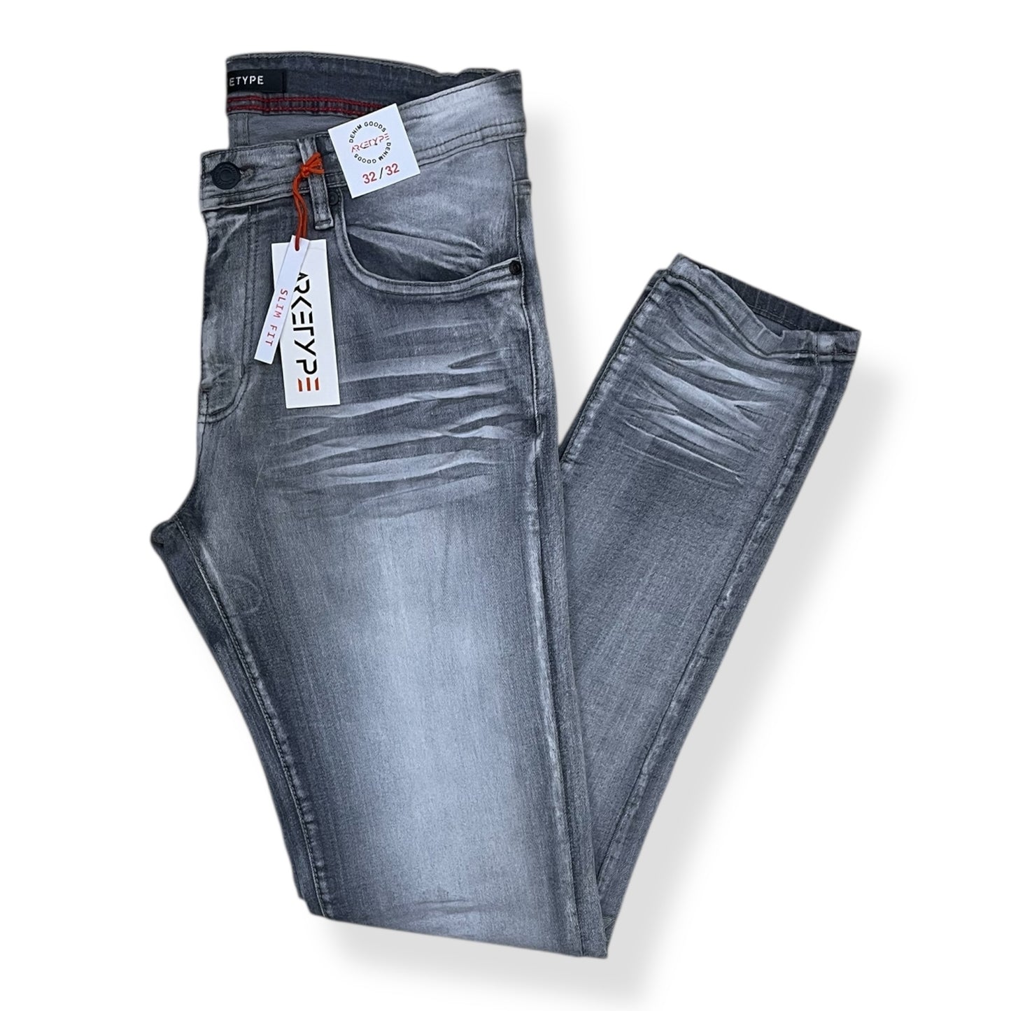 PC05 - Core Washed Clean Look Slim-Fit Stretch Jeans