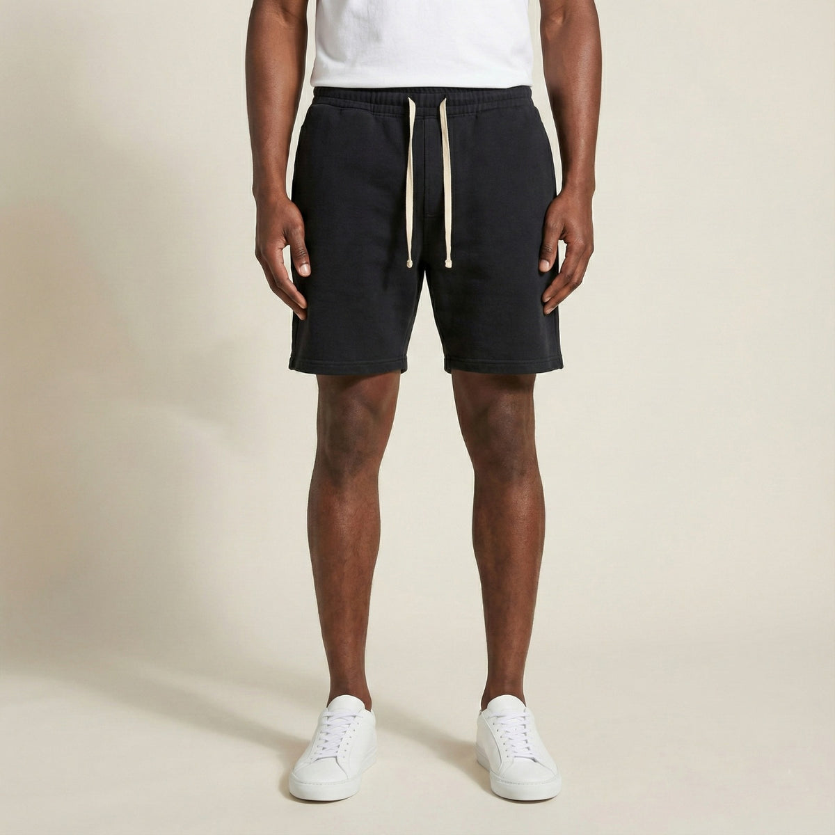 S534 - Faded French Terry Regular-Fit Shorts
