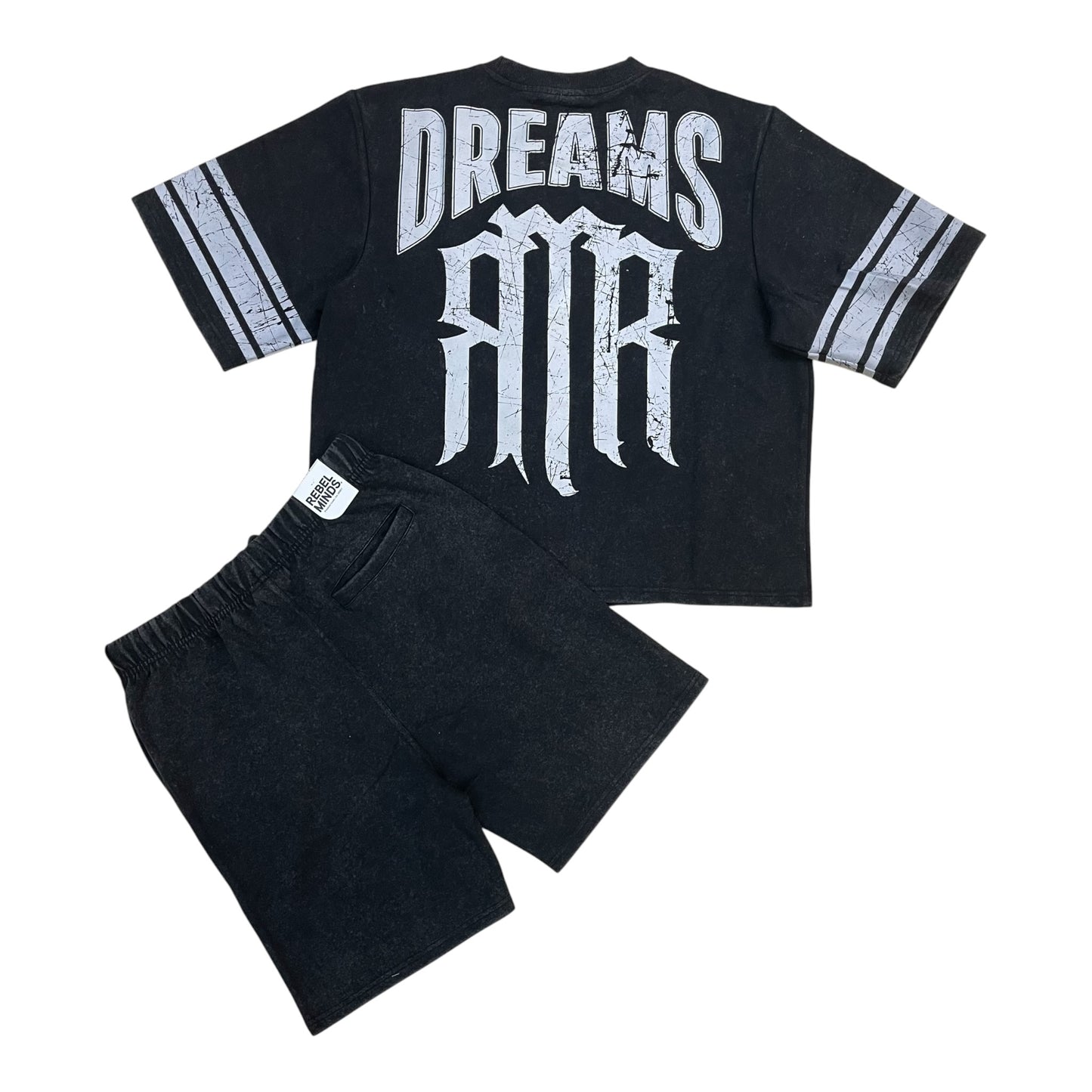 610-11136 - Dreams Patch Jersey Cropped Shirt, Shorts SET