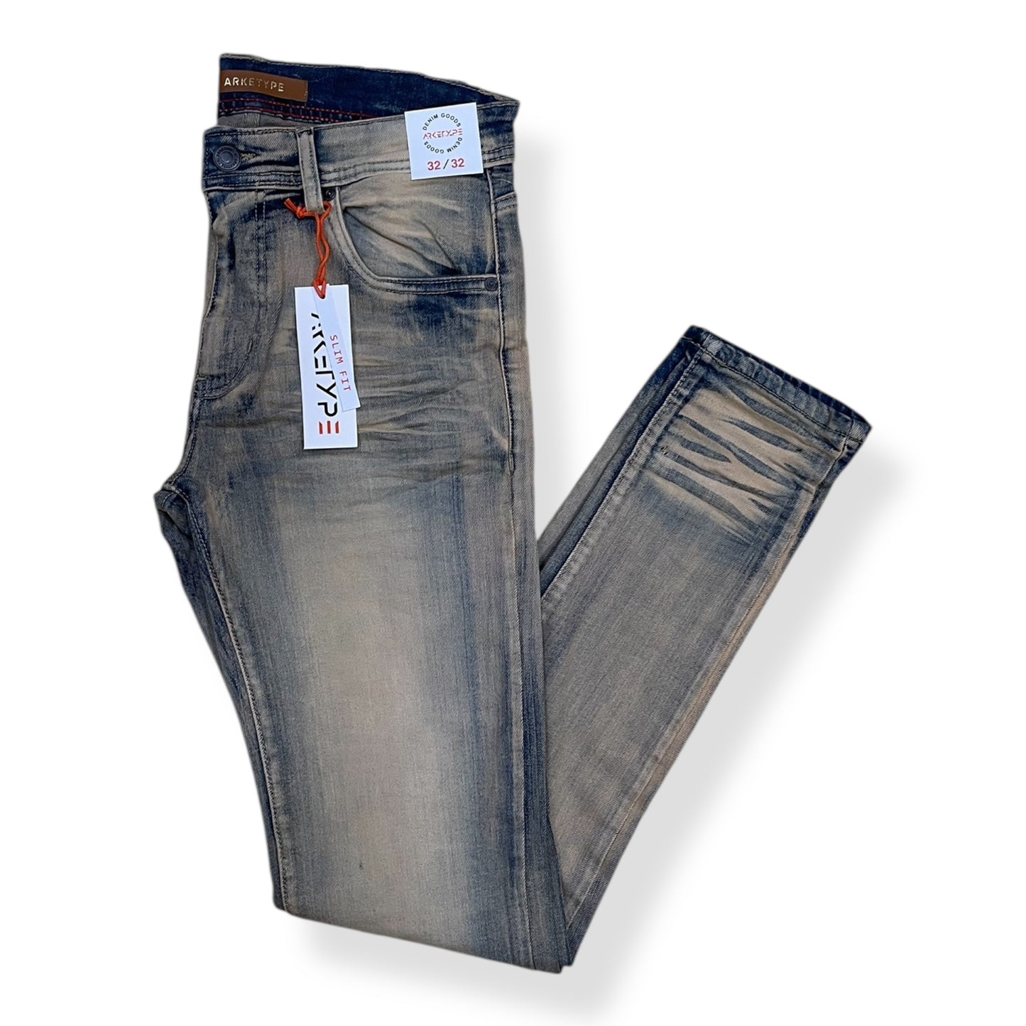 PC05 - Core Washed Clean Look Slim-Fit Stretch Jeans