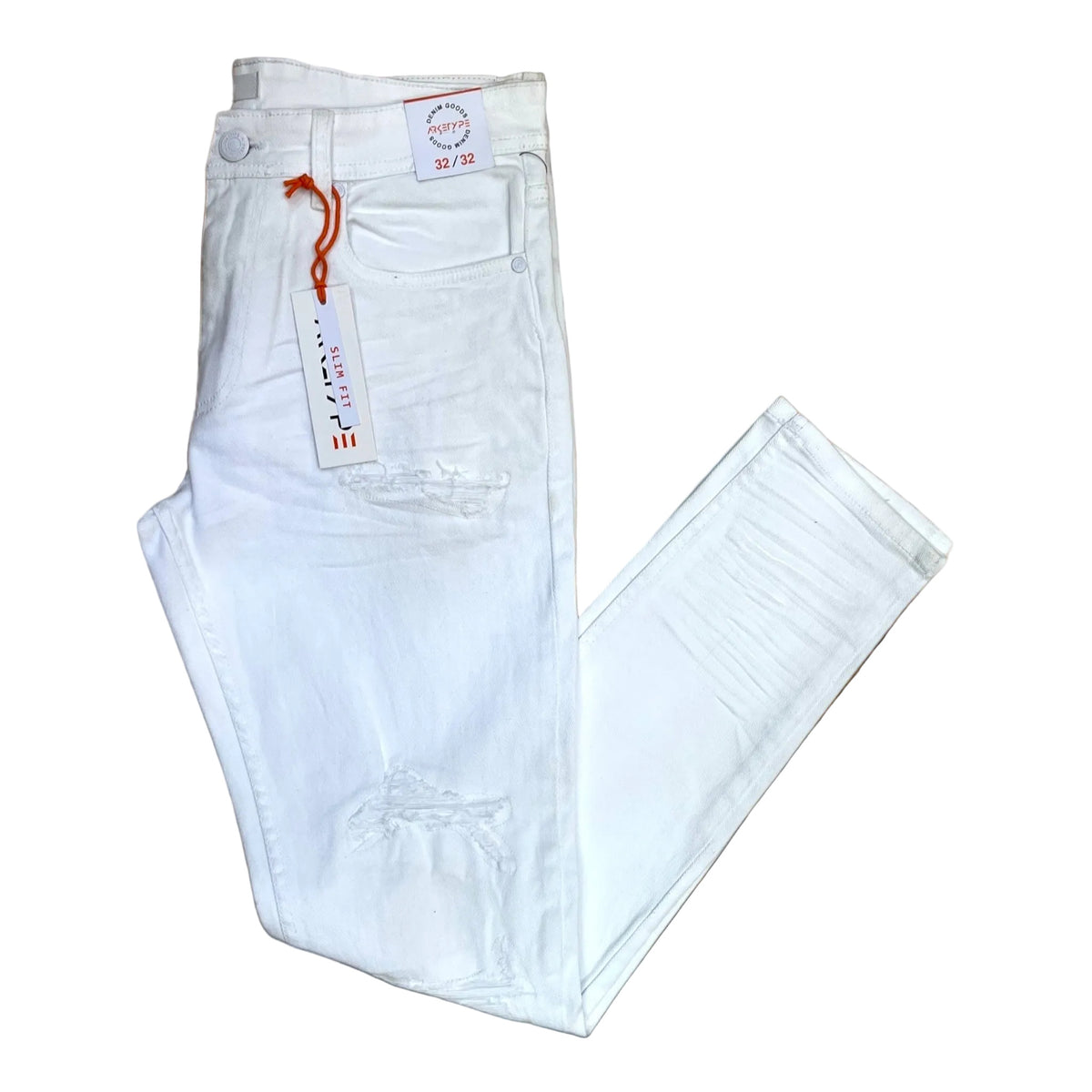 P503 - Twill Ripped Slim-Fit Stretch Jeans