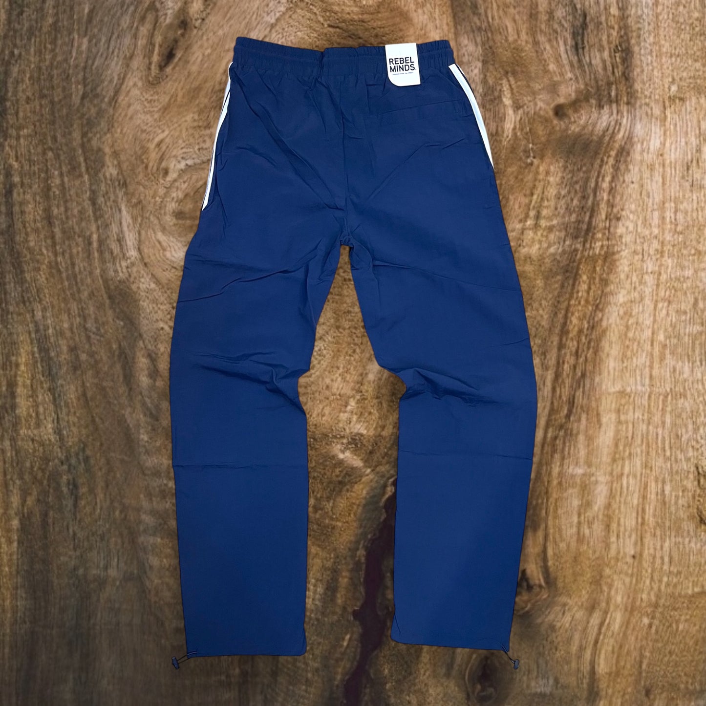 100-490- Bent Stripes Nylon Straight-Fit Pants