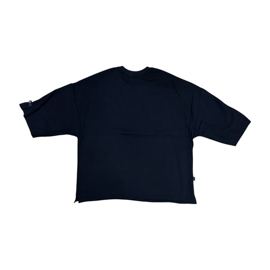 WH-SM6185 - Majesty Studs n Rhinestone Cropped Top Graphic T-Shirt