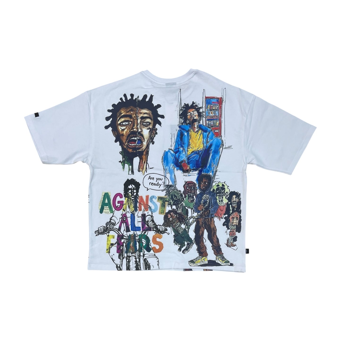 WH-SW6182 - Against All Fears Boxy Graphic T-Shirt