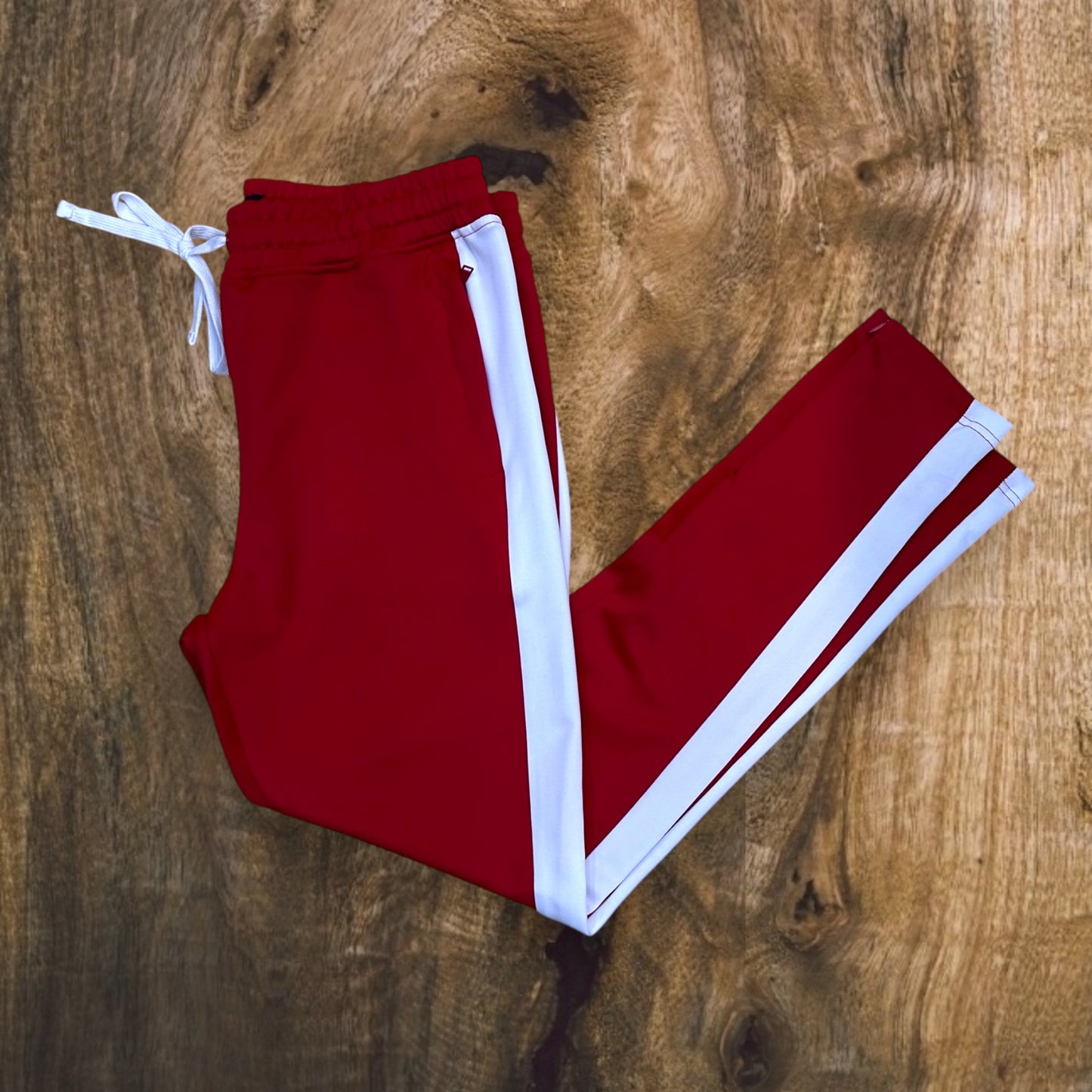 100-401 - Men's Track Pants (Red/White)