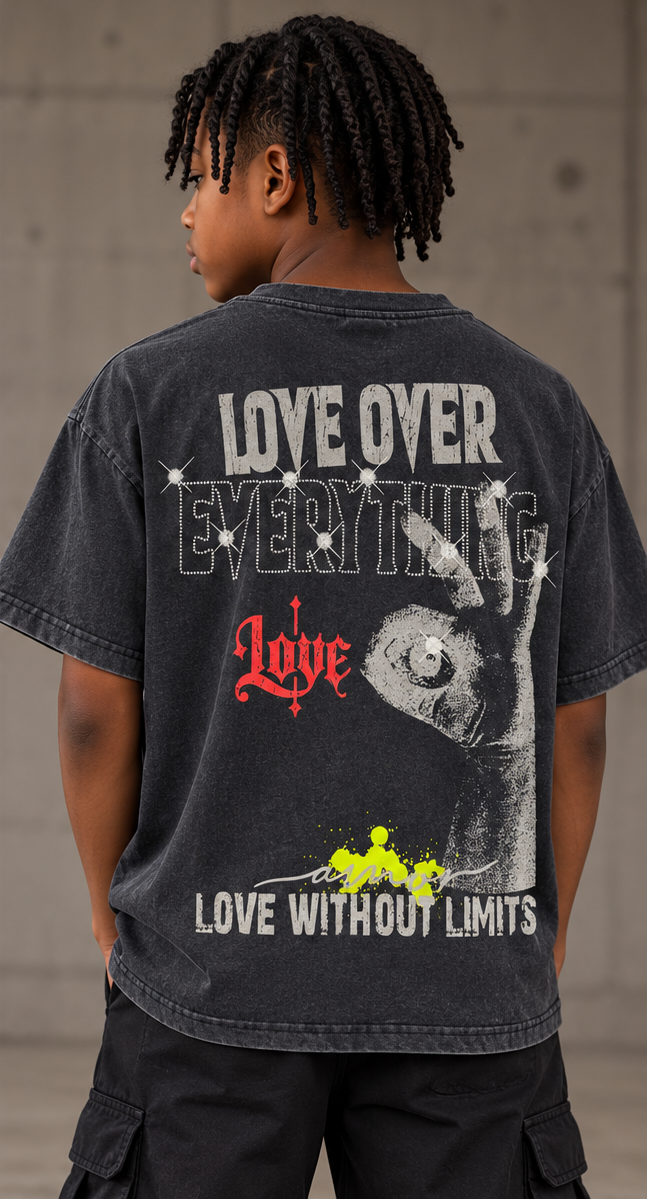 WH-KR614K - Boy's/Kid's True Love with Rhinestones Graphic T-Shirts