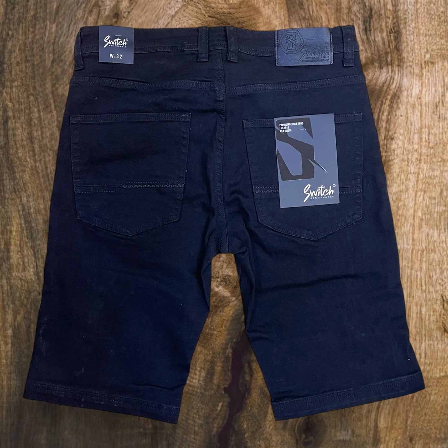 SS4701 - Ripped Denim Stretch Shorts