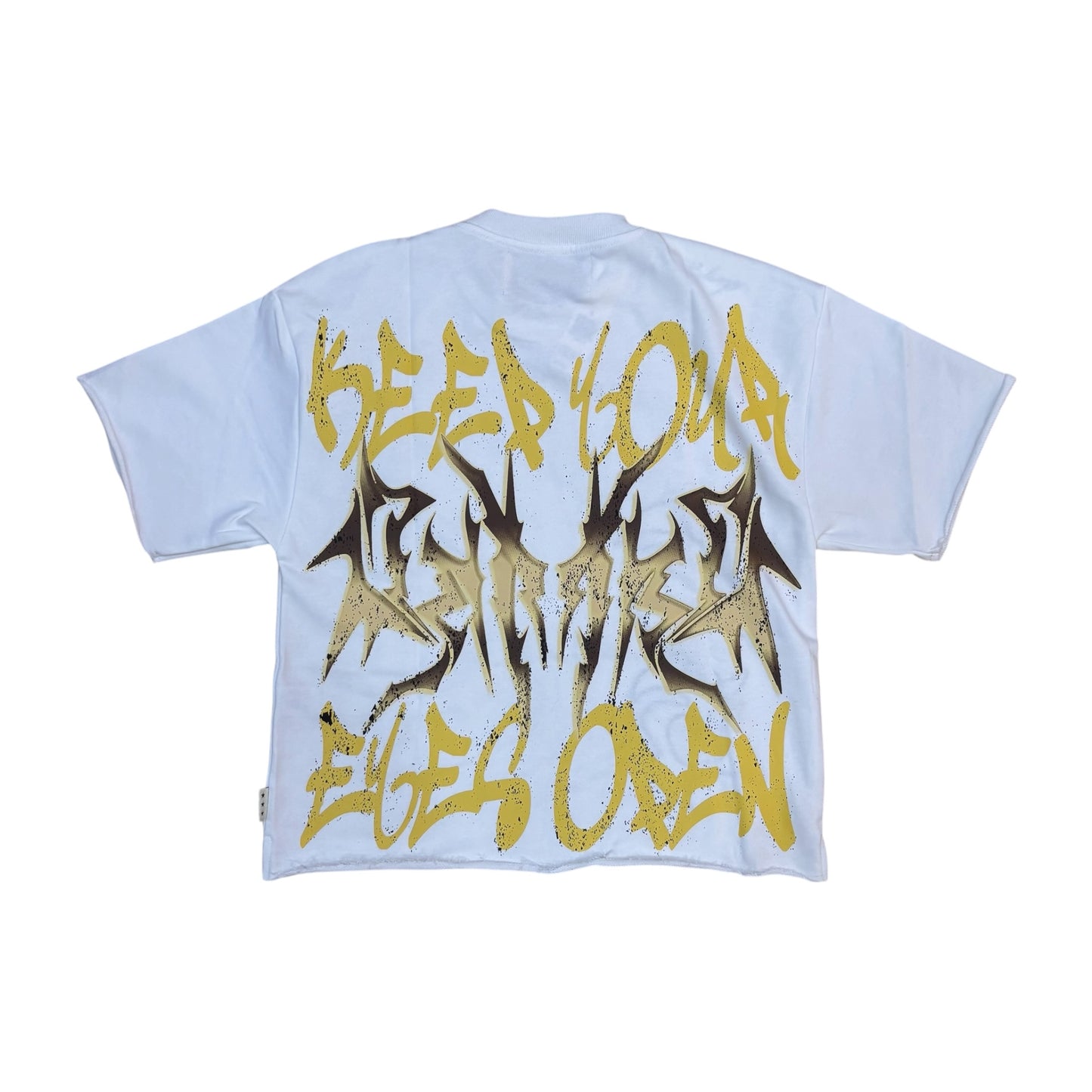WH-T1478 - P.O.W.E.R. with Rhinestones Cropped Top T-Shirt