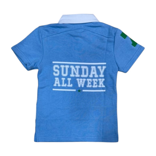 KT609K - Boy's/Kid's Sunday All Week Graphic Polo Shirt