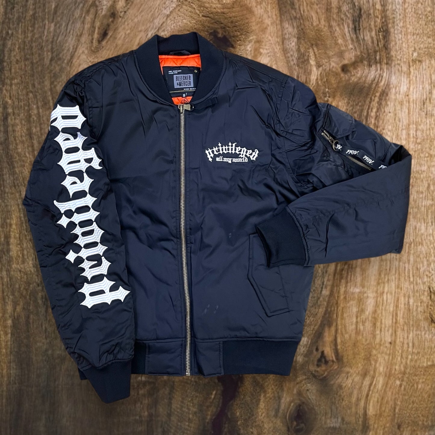 J470 - Privileged Bomber Jacket (Black)