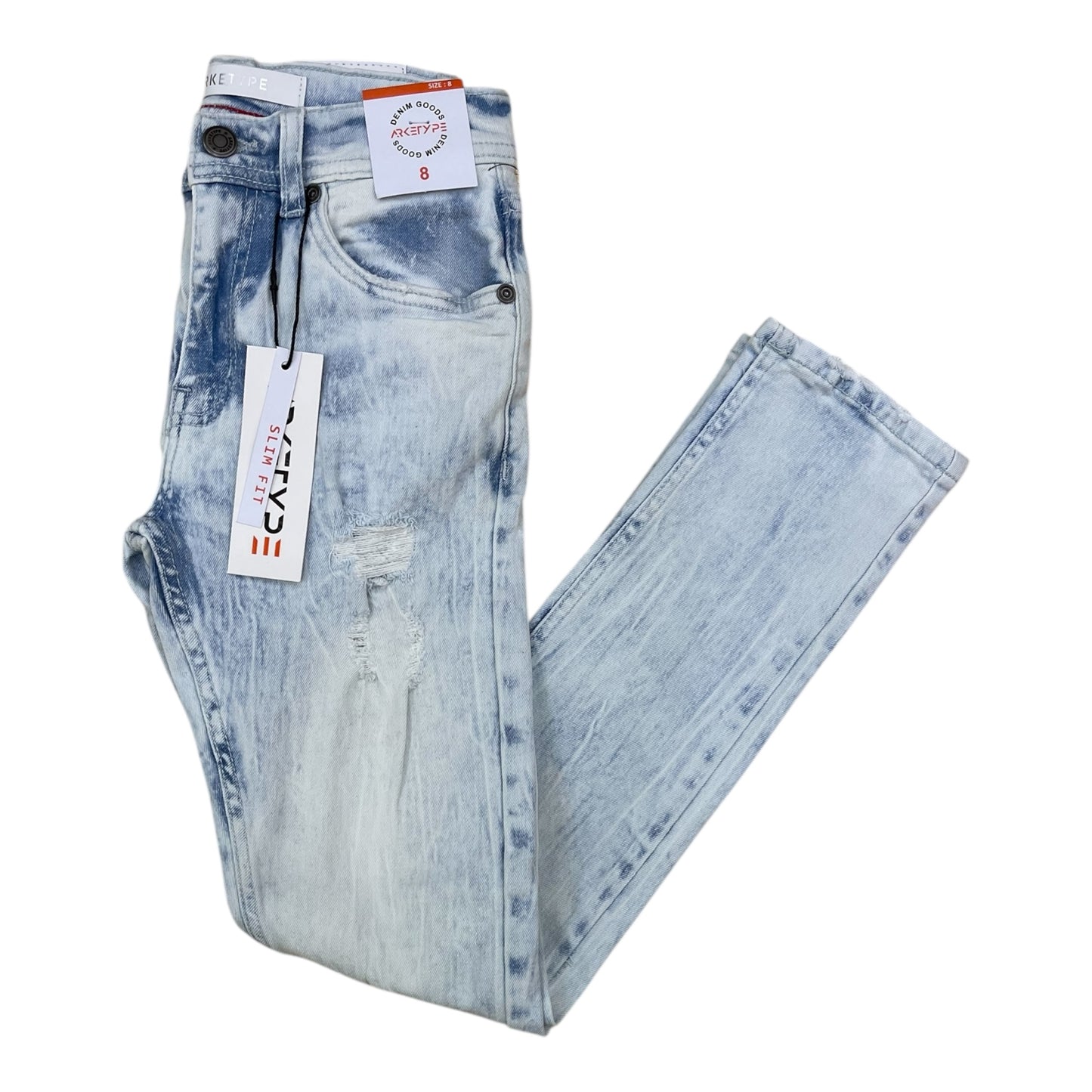 P561K - Boy's/Kids Vital Ripped Slim-Fit Stretch Jeans