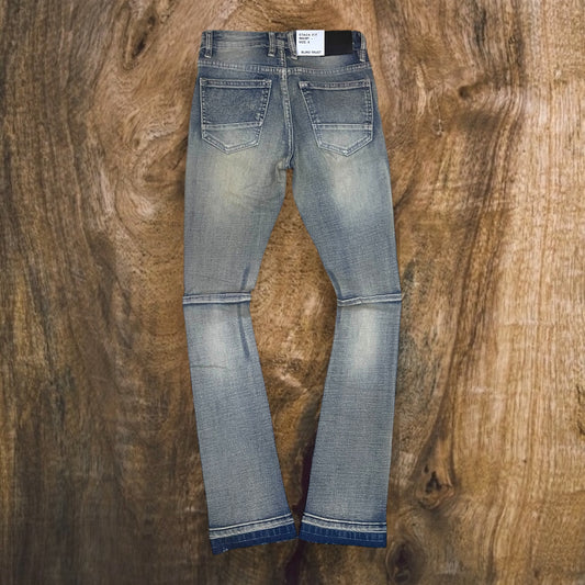 BTP24260K - Boy's/Kid's Rip & Repair Stacked Flare Jeans