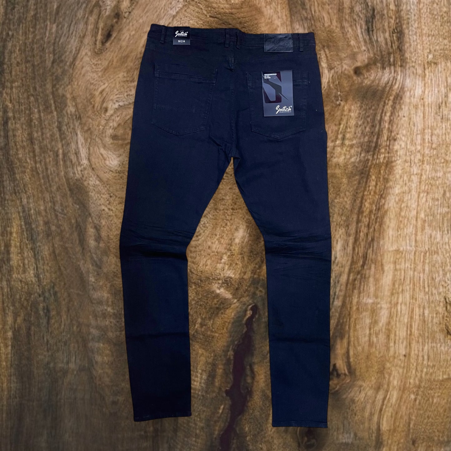 SF2620 - Washed Clean Look Denim Slim-Fit Stretch Jeans