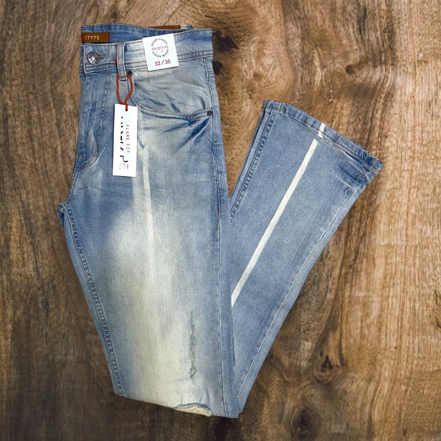 P544 - Gala Stretch Stacked Flare Jeans