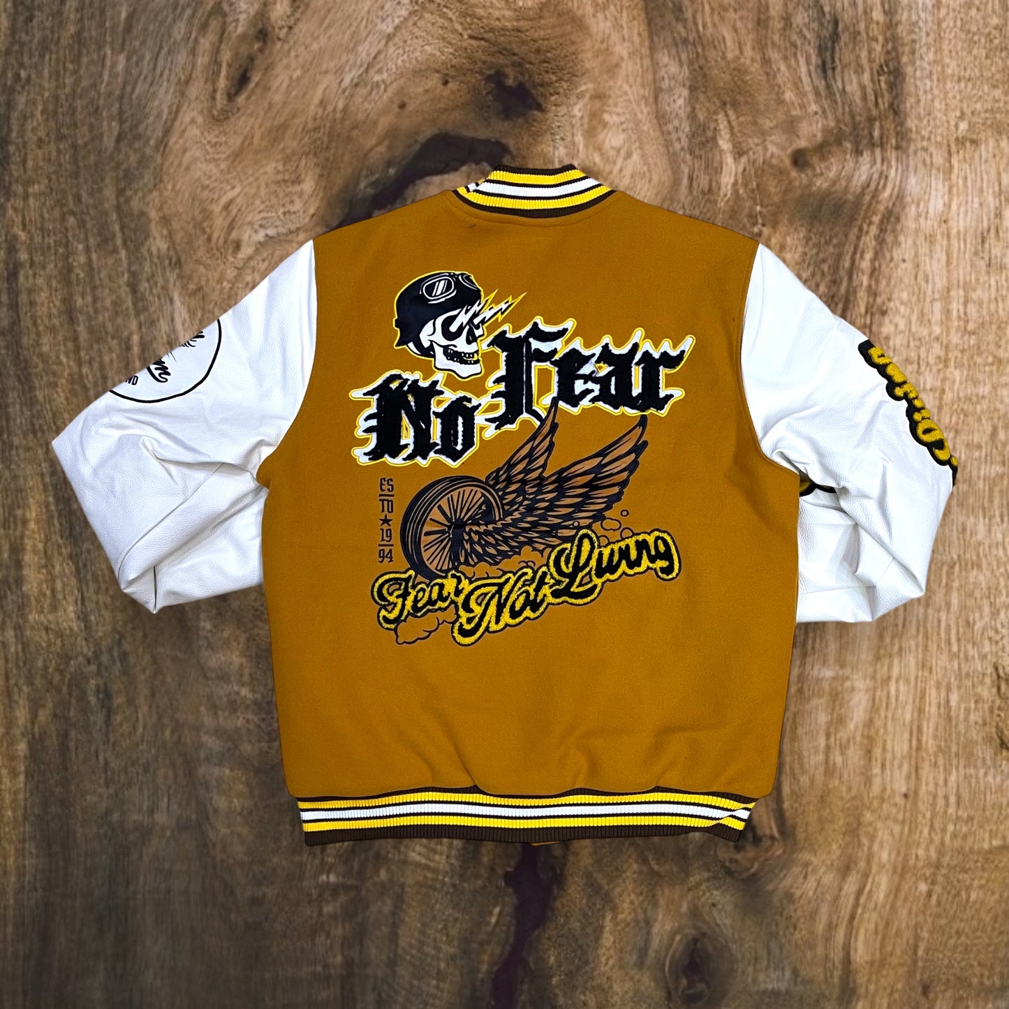 J472 - No Fear Varsity Jacket (Timber)