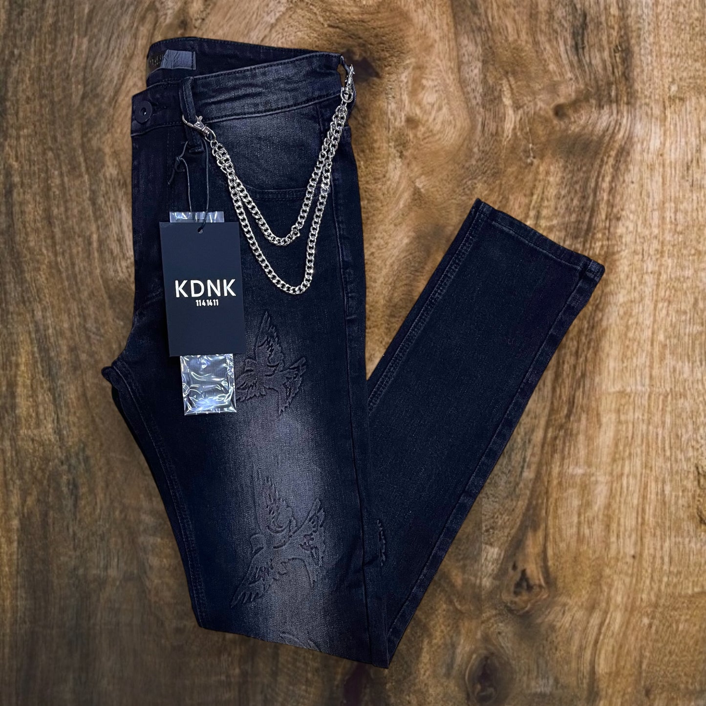 KND4845 - 3D Printing Skinny Fit Stretch Jeans