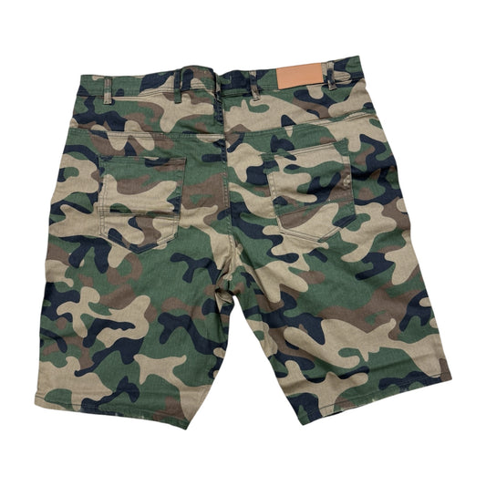 WH-SC02X - Big Men's Core Twill Ripped Slim-Fit Stretch Shorts