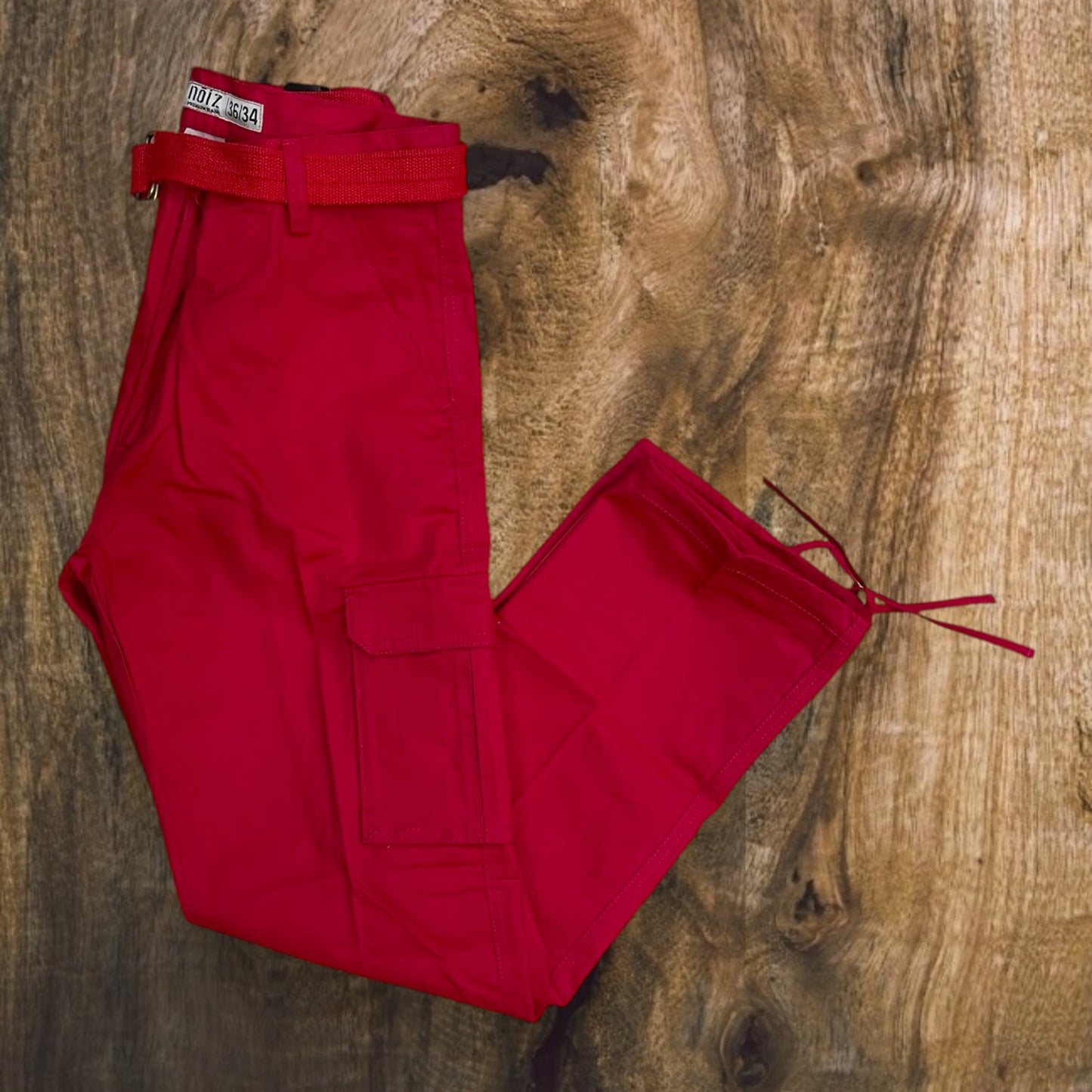 KP610 - Basic Twill Cargo Pocket Straight-Fit Pants