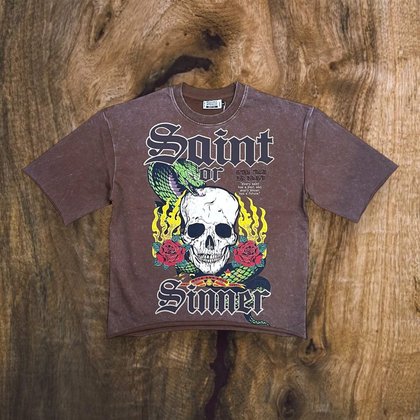 T2528 - Saint or Sinner Boxy Graphic T-Shirt