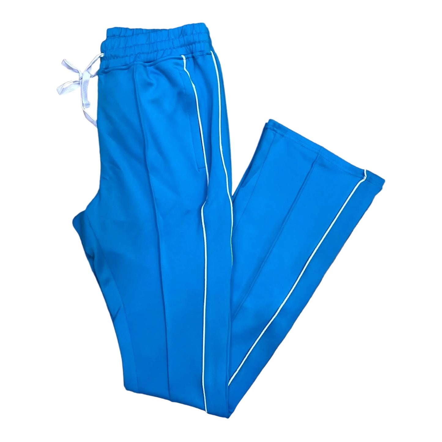 100-470 - Track Stacked Fit Pants (Lt.Blue)