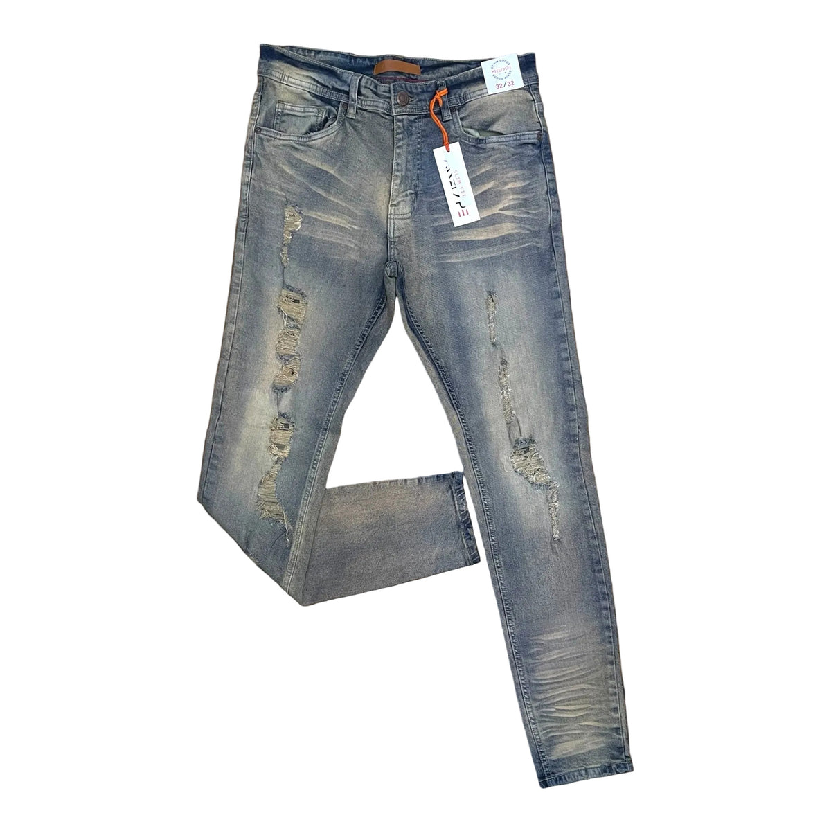 PC03 - Core Ripped Slim-Fit Stretch Jeans