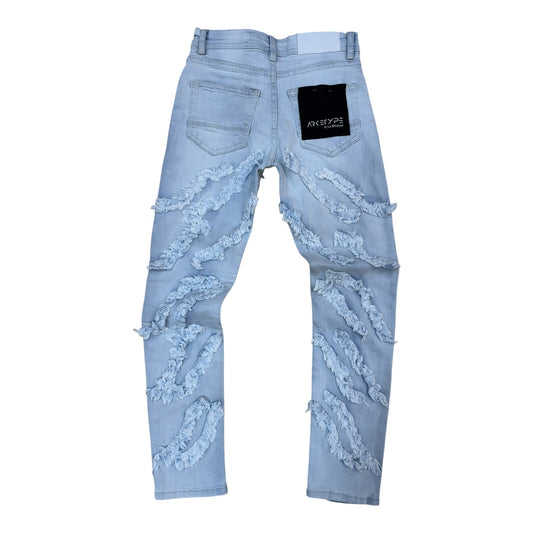 WH-P627K - Boys/Kids North Grid Slim Fit Stretch Jeans