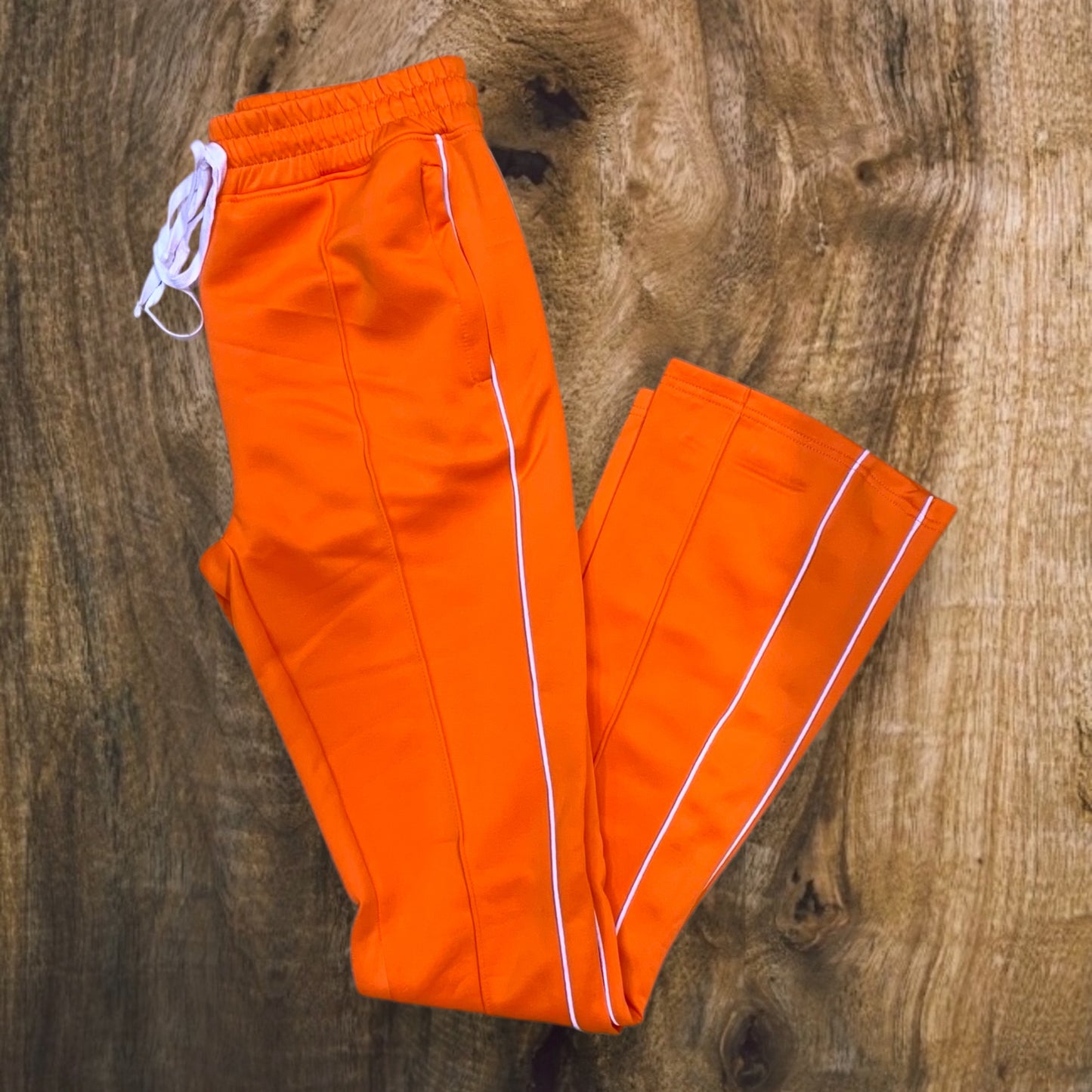 100-470 - Track Stacked Fit Pants (Orange)