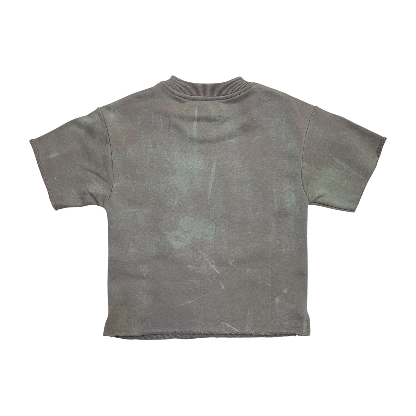 T1519B - Boy's/Kid's God Bless You Rhinestones Cropped Top T-Shirt