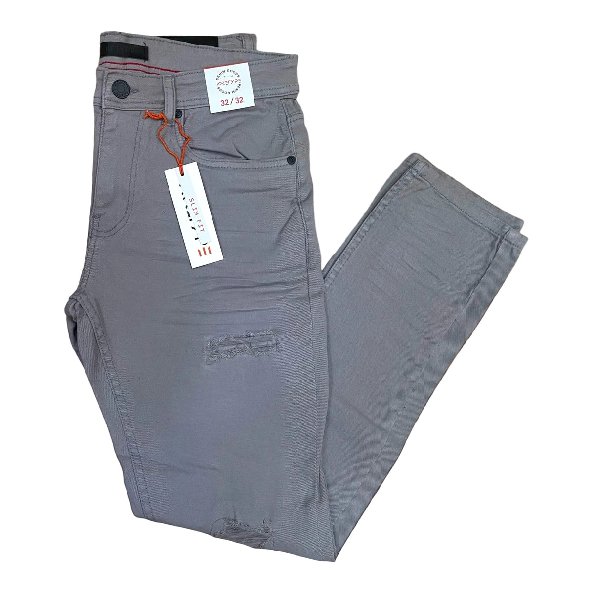 P503 - Twill Ripped Slim-Fit Stretch Jeans