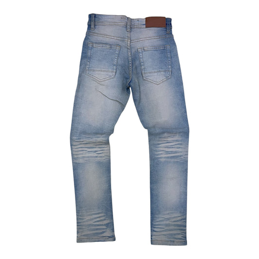 P555K - Boy's/Kids Dakota Rip & Repair Slim-Fit Stretch Jeans
