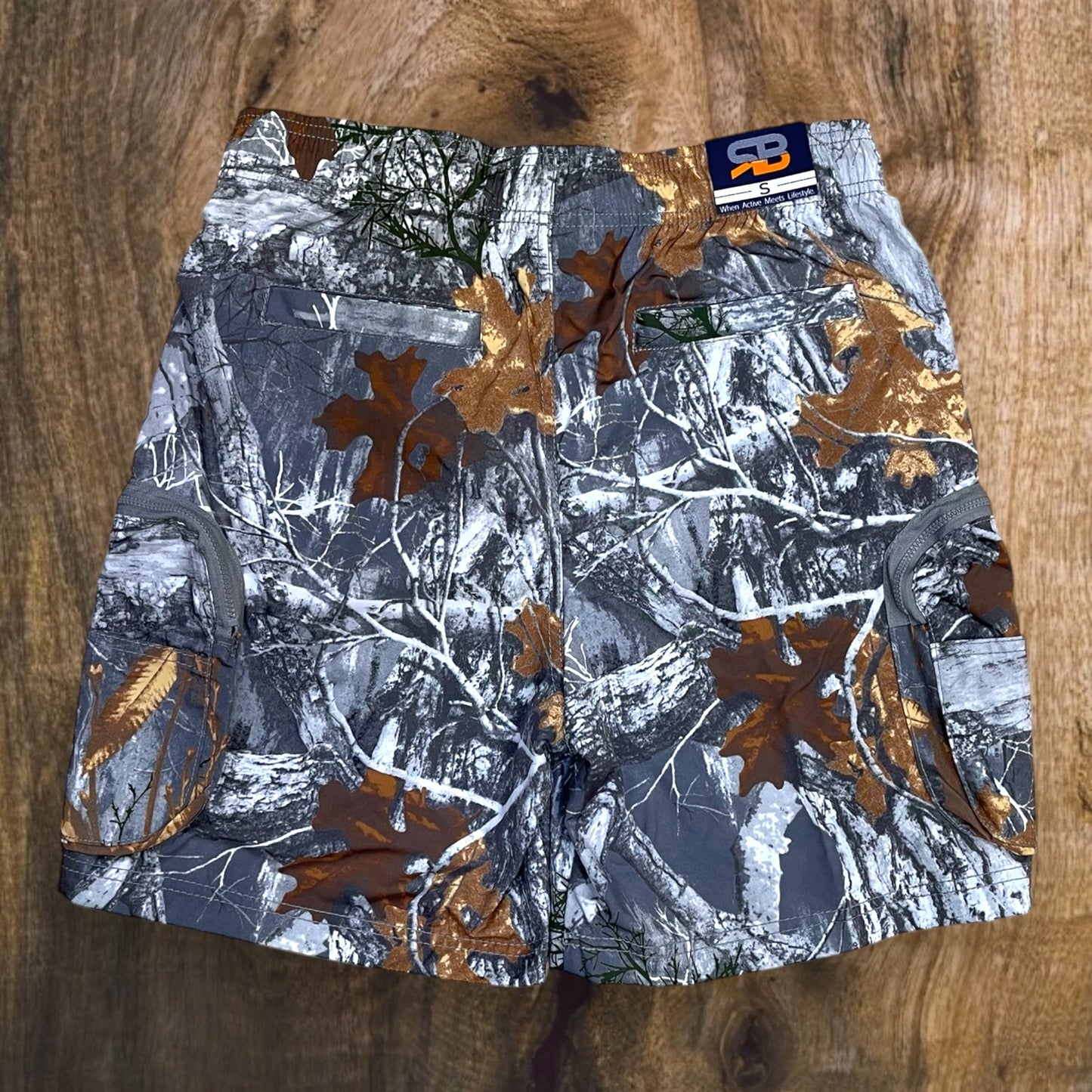 92304 - Men's Nylon Tree Camo Cargo Shorts