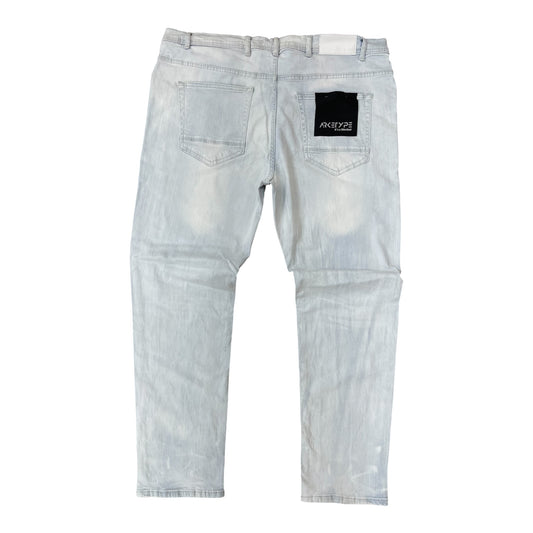 P556X - Big Men's True Rip & Repair Slim-Fit Stretch Jeans