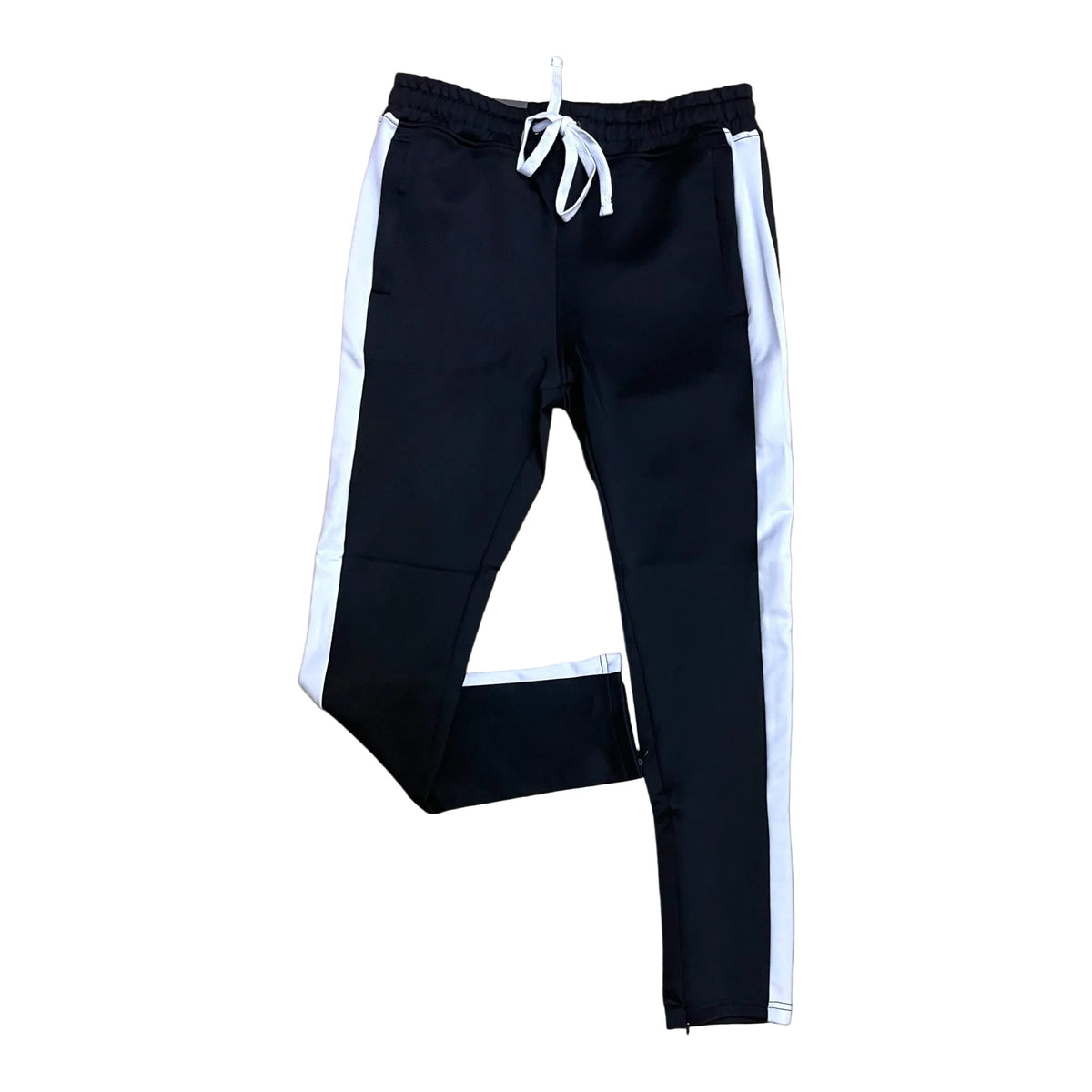 100-401 - Track with Wide Side Stripes and Drawstring Slim-Fit Pant