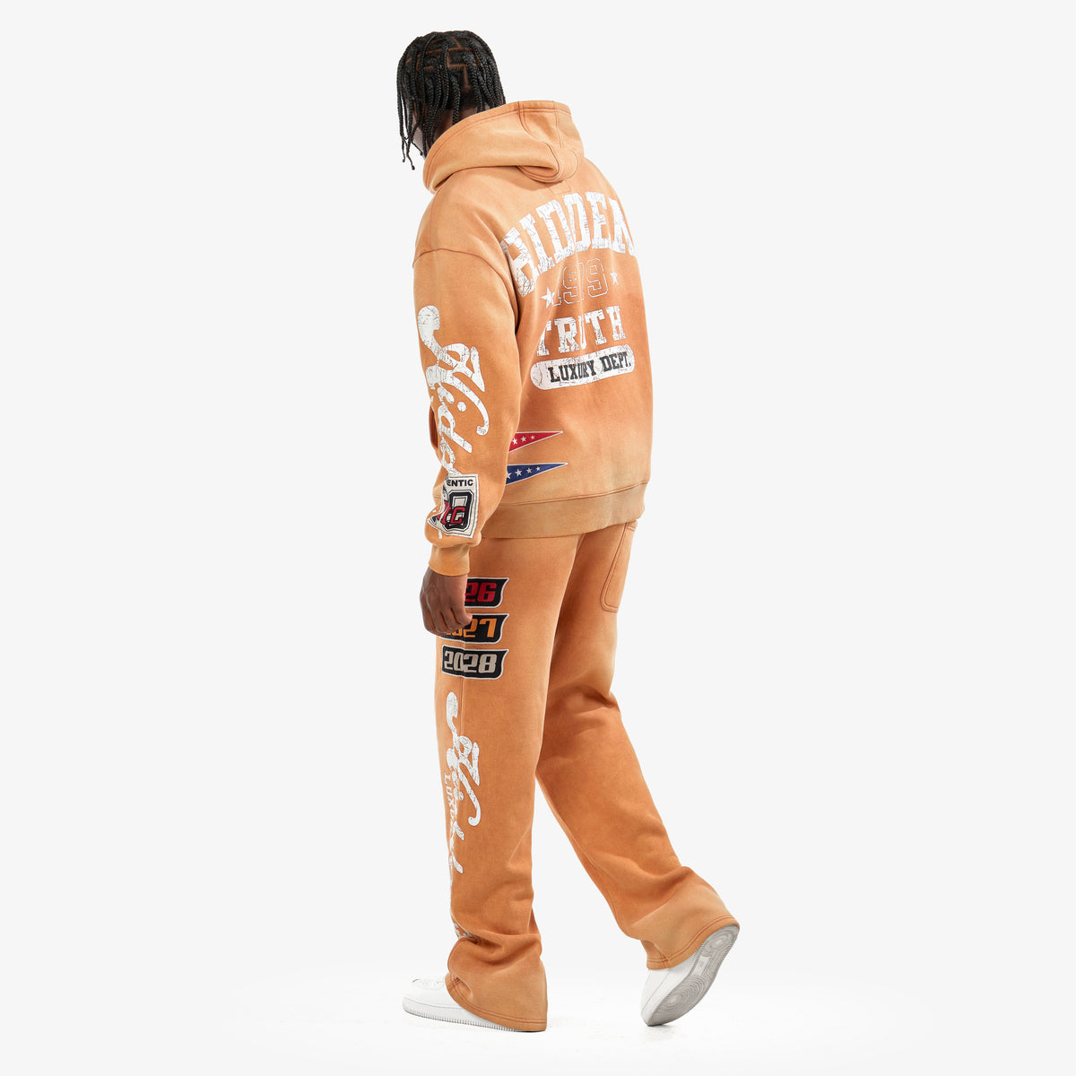 WH-631019 - Hidden Truth Pull Zip Fleece Set w/Straight Pants