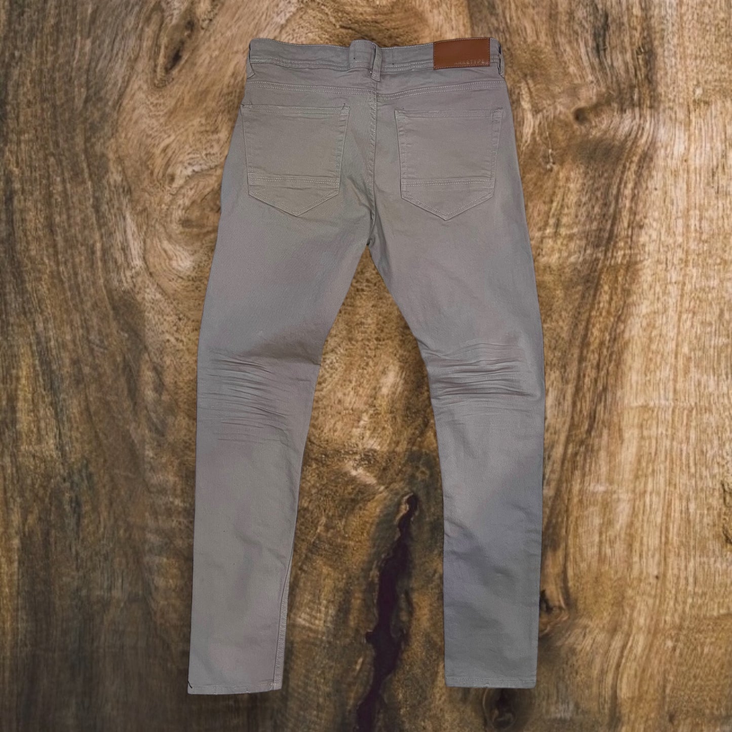 P403 - Twill Ripped Slim-Fit Stretch Jeans