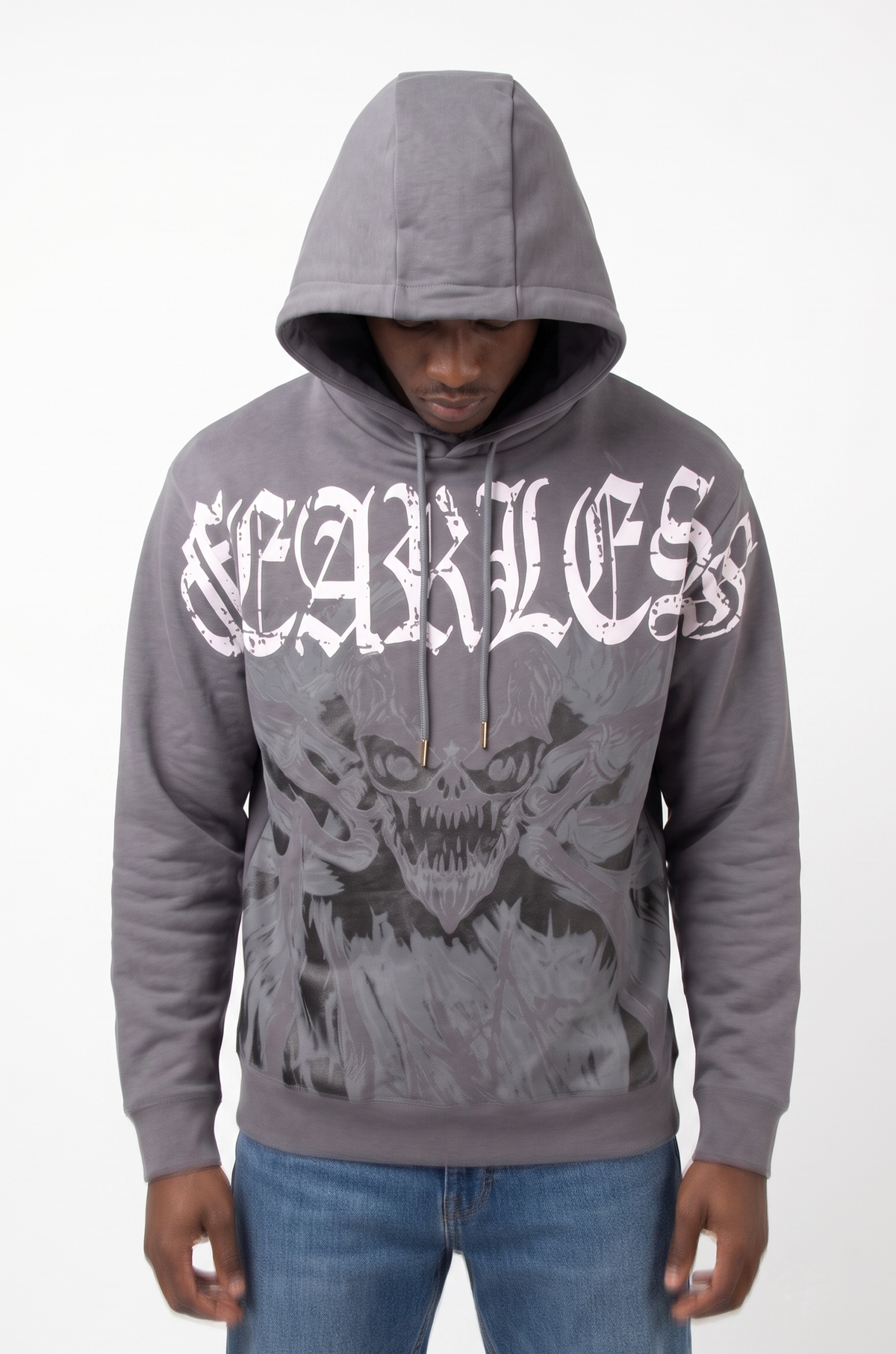 WH-H635 - Fearless Graphic French Terry Regular-Fit Hoodie