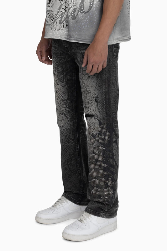 WH-JP26F557Z - Sanity Python Straight-Fit Stretch Jeans