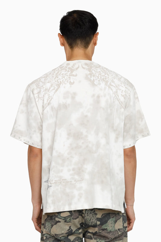 WH-KT26F537 - Sacred Dawn Premium Rhinestone Boxy Graphic T-Shirt