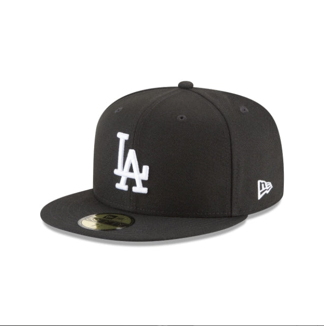 11591149 - Los Angeles Dodgers Black and White Basic 59FIFTY Fitted