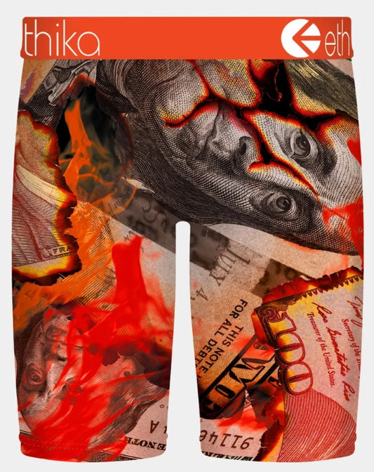 MHOAAL2511 - Burnin' Hundreds Ethika Men's Staple Boxer Brief