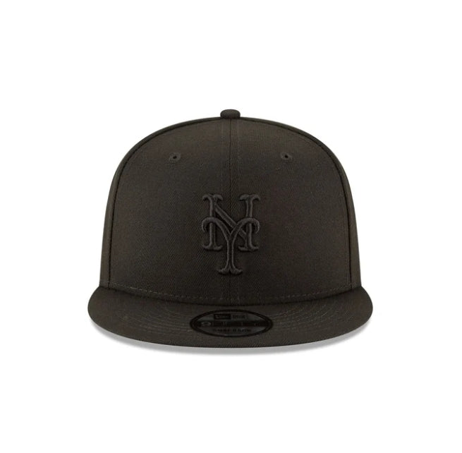 NEW ERA New York Mets basic all black 9FIFTY snapback hat