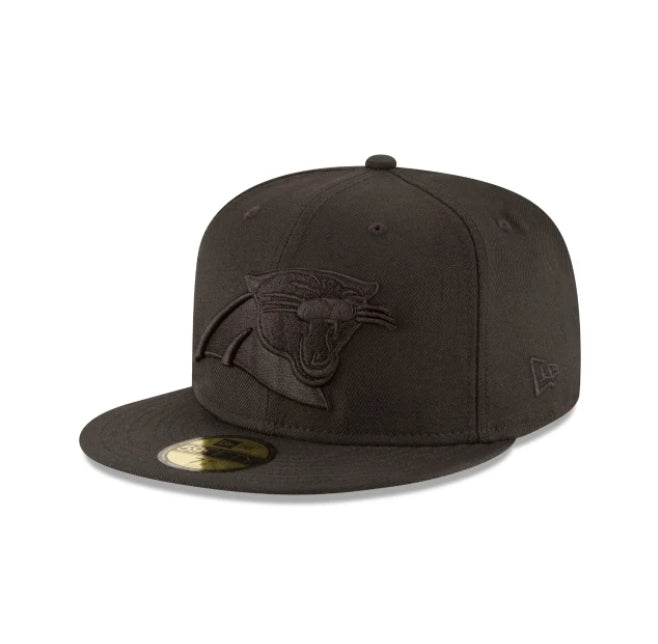 70234497- Carolina Panthers Black on Black 59FIFTY Fitted