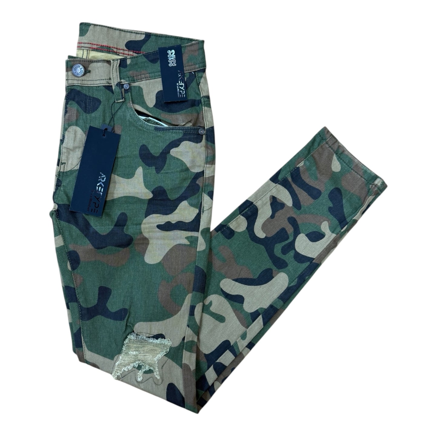 WH-P567 - Jersey Ripped Skinny-Fit Stretch Jeans